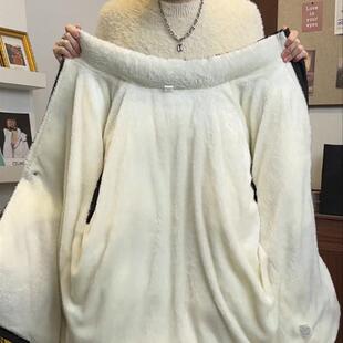 黑色美式短款羽绒服男冬季加厚立领棉服内里加绒羊羔毛外套面包服