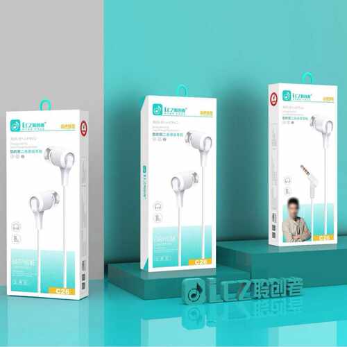LC-C26 C27立体声耳机重低音耳麦听歌通话游戏弯头3.5mm手机圆孔