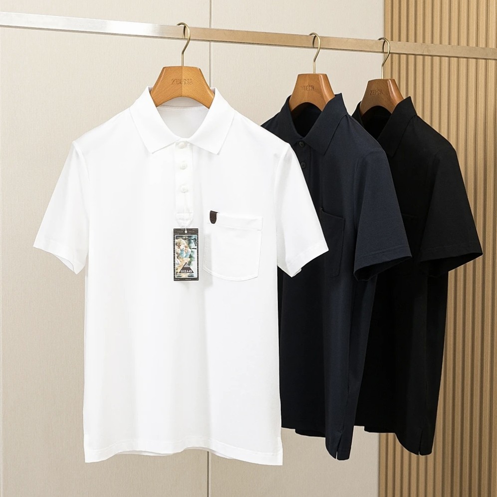 意奢同料 Giza45埃及长绒棉 夏季男士纯棉POLO衫  老钱风POLO衫男