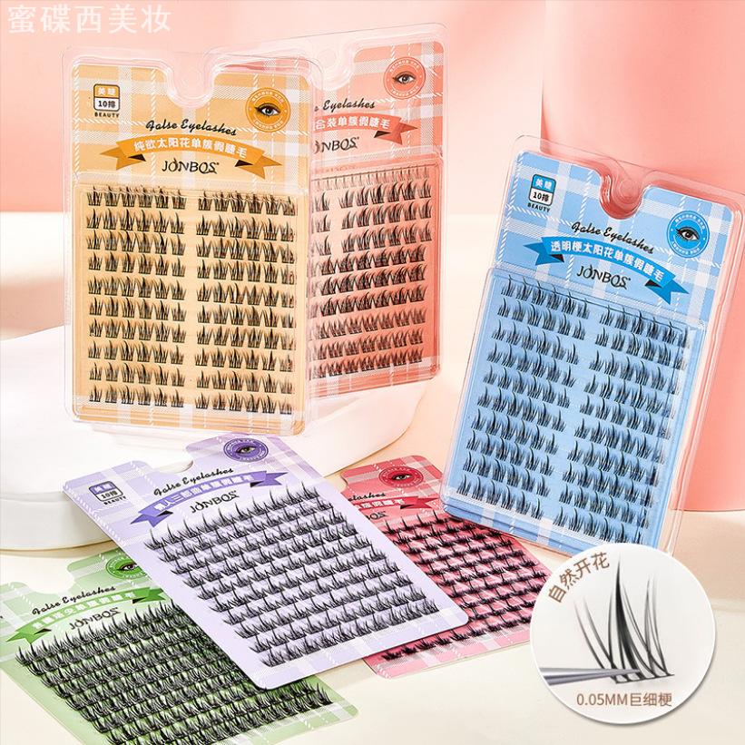 娇泊丝10排装大容量单簇假睫毛白月光懒人三部曲纯野小恶魔混合装