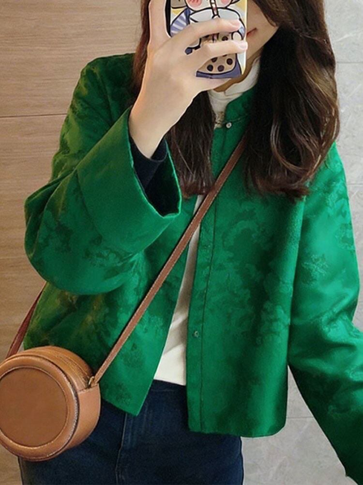 高级感新中式国风短外套2026春季新款今年流行爆款显瘦立领上衣女