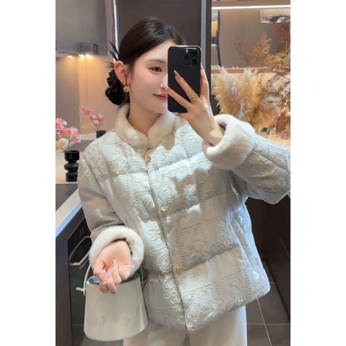 新中式气质国风加厚棉服外套女2025秋冬新款休闲高级宽松保暖上衣