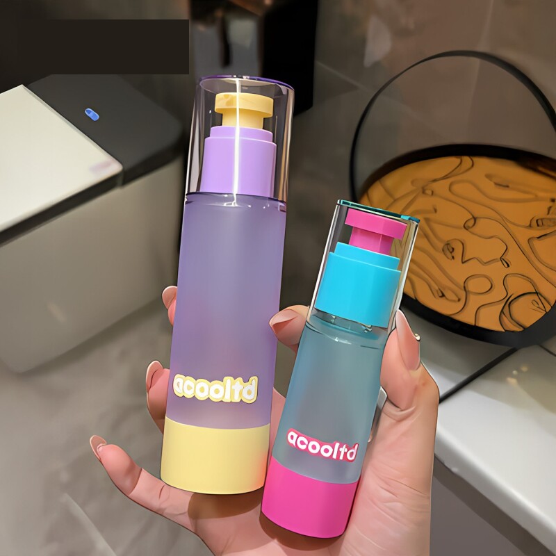 旅行分装不将就！便携真空分装瓶套装旅行按压式护肤化妆品分装瓶