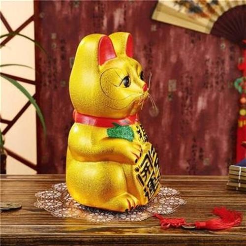 【买一送四】招财猫陶瓷招财摆件开运招手猫电动创意