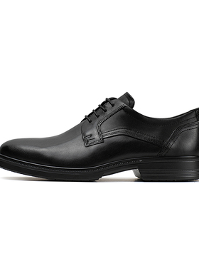 ECCO爱步圆头商务正装皮鞋男鞋英伦德比皮鞋Lisbon里斯622104