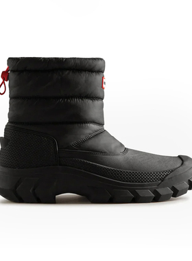 HUNTER男Intrepid无畏防寒短靴加厚加绒保暖防滑休闲雪地靴