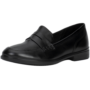 ECCO爱步女款日常通勤一脚蹬百搭浅口牛皮乐福鞋209803