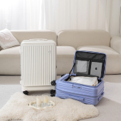 优尔伦新品 登机箱 侧开口行李箱可扩展大容量旅行拉杆箱多功能密码