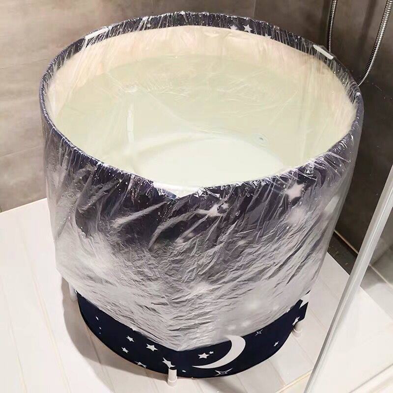 一次性泡澡袋浴桶袋子加厚洗澡浴袋泡澡桶塑料膜圆桶家用塑料袋