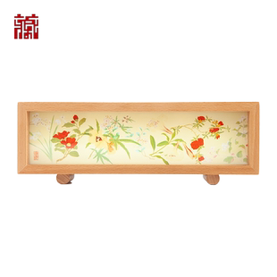 广东省博物馆百花图卷系列拍拍灯装饰居家卧室实用台灯生日礼物