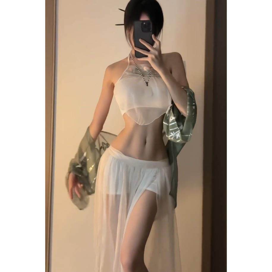 国潮古风敦煌飞天凤女cosplay女装制服性感汉服异域风情舞蹈演出