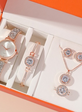 Fashion diamond women's watch bracelet necklace 手表手链项链