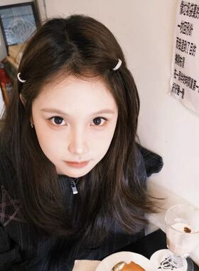 虞书欣同款圆形金属小发扣女新款前额侧边夹发夹触角发卡夹子头饰