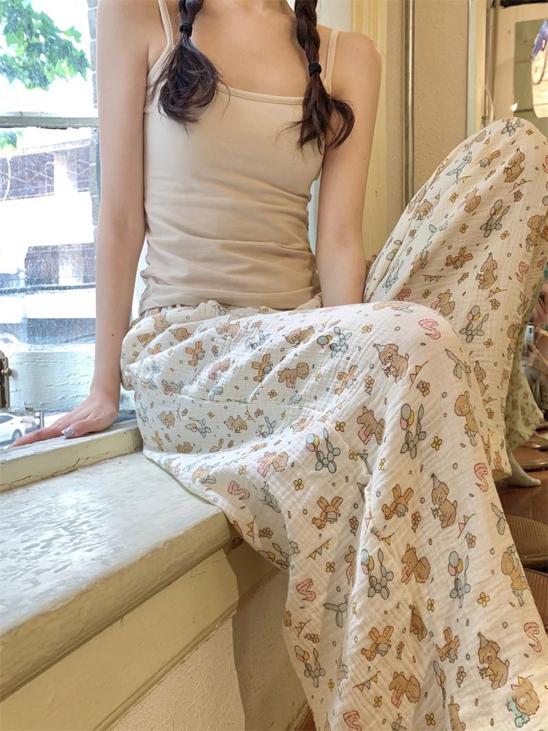 睡裤女春夏季薄款休闲宽松懒人裤居家裤学生可外穿遛弯裤防蚊裤子,女士内衣/男士内衣/家居服,睡裤/家居裤,淘宝优惠券,粉丝福利购,淘宝优惠卷