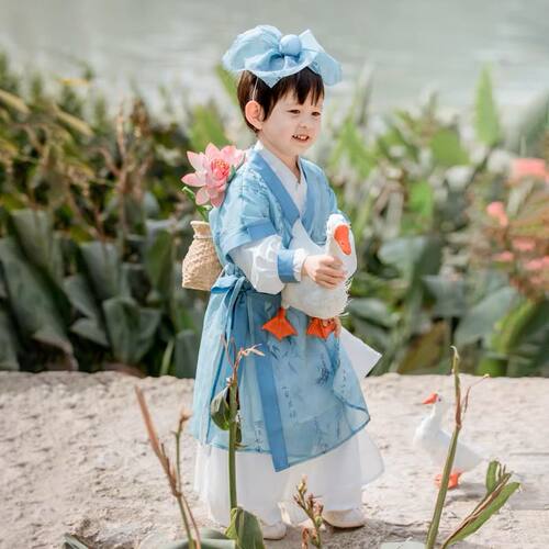古装国风宝宝帅气男孩汉服