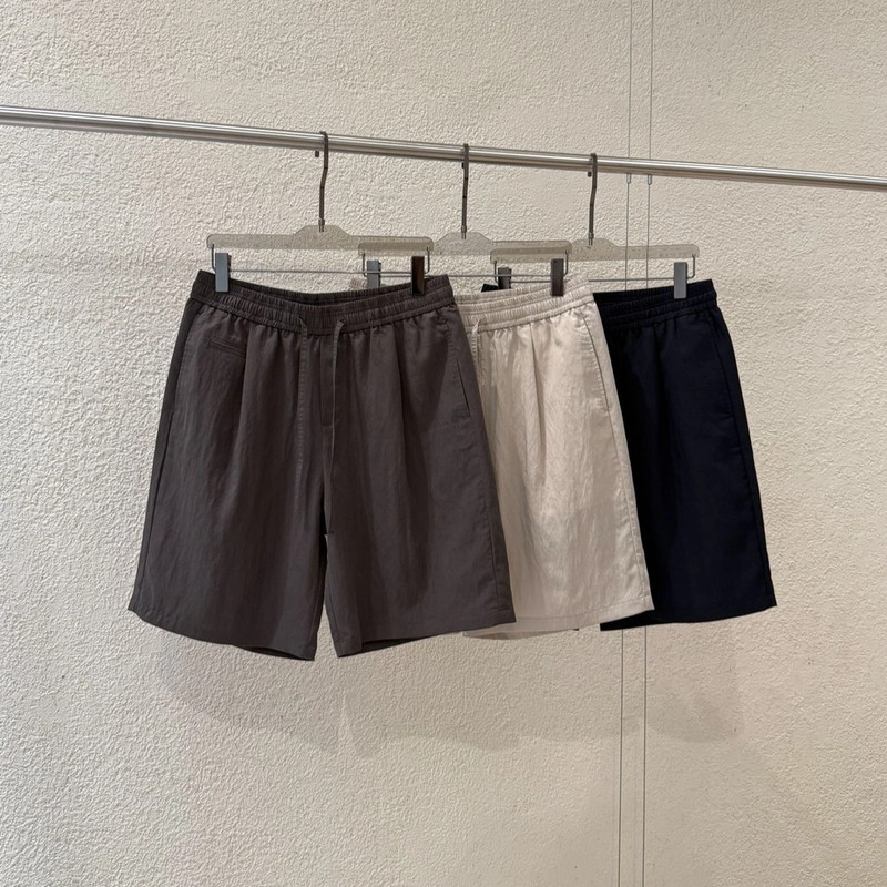 夏季莱赛尔天丝超薄透气冰凉短裤松紧腰纯色简约老钱风休闲五分裤,男装,短裤,淘宝优惠券,粉丝福利购,淘宝优惠卷