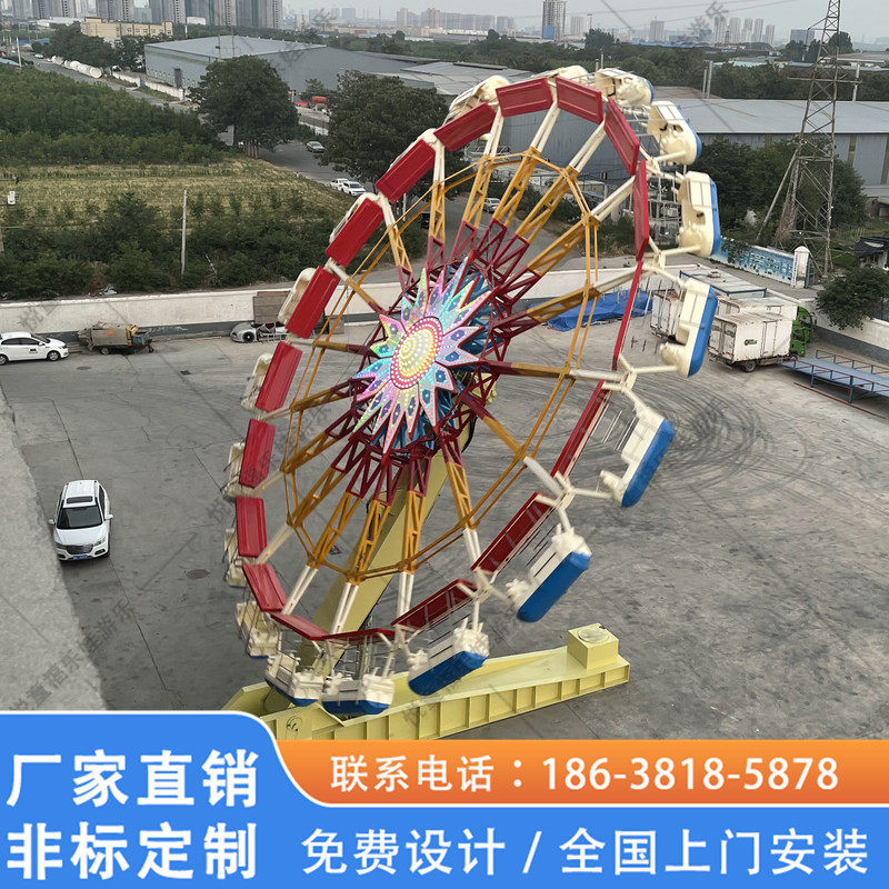 勇敢者转盘热门游玩设施摩天轮 大型刺激类游乐设备 跳楼机游艺机
