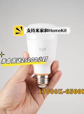 易来Yeelight智能1S灯泡彩光米家app小爱苹果homekit彩色wifi控制