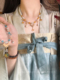 唐风装 国风古装 饰配饰品 新中式 ［洛月］汉服璎珞珍珠吊坠项链女款
