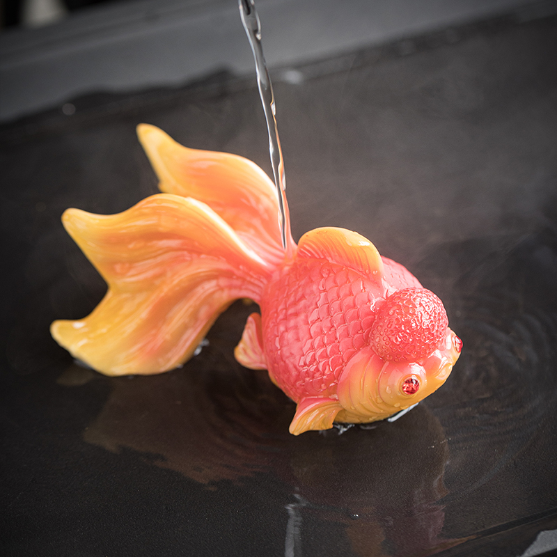 创意变色茶宠锦鲤鸿运当头