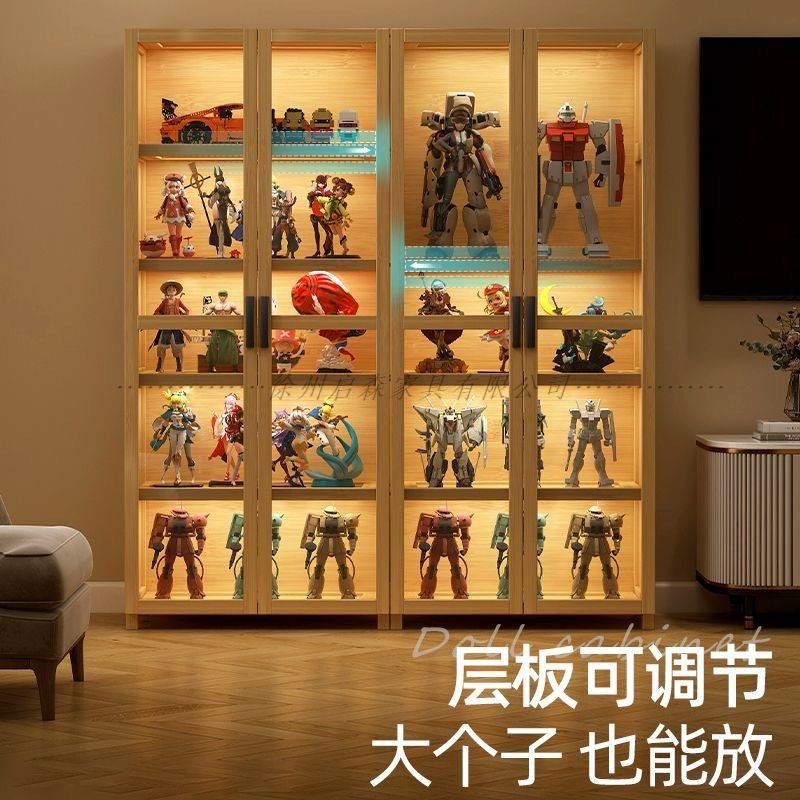 手办展示柜模型儿童玩具收纳柜陈列柜亚克力透明置物架子书架