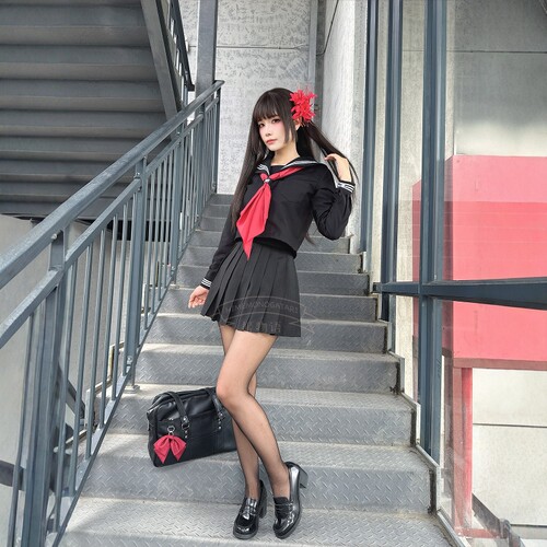 姬物语狗短jk制服三本水手服套装