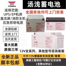 YUASA汤浅蓄电池NP65-12免维护12V100AH65AH38A24A18A7A直流屏UPS