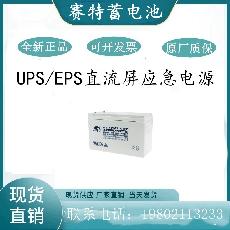 赛特蓄电池UPSEPS电源12V7AH
