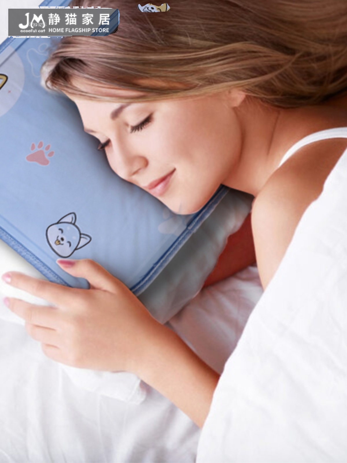 夏日清凉冰枕靠垫座椅靠垫笔记本电脑即时制冷凝胶冰垫小型免冲水