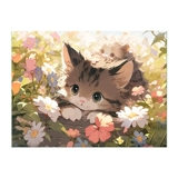 Цифровой акрил для рисования, масляная краска, кот, «сделай сам»