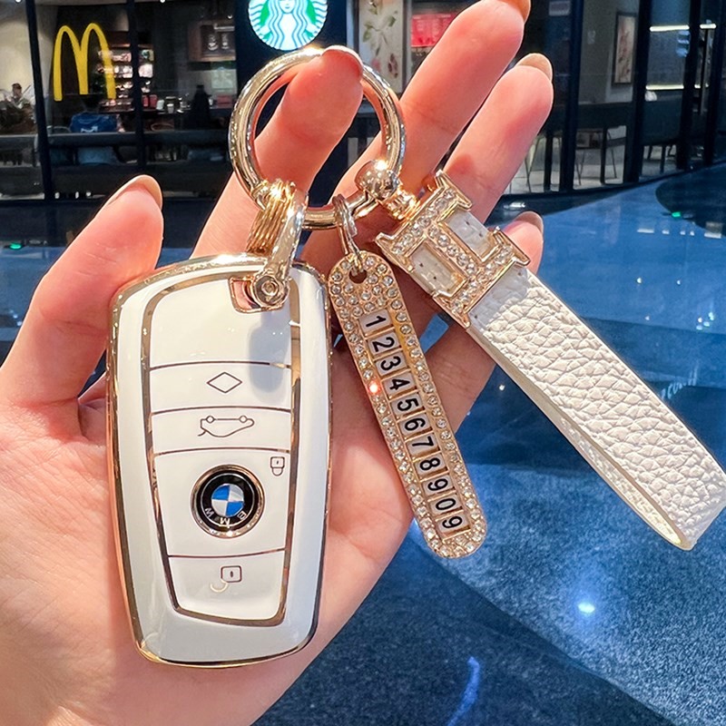适用宝马车钥匙套3系GT老款5系X3X4x5刀锋壳1系320保护包530Li女