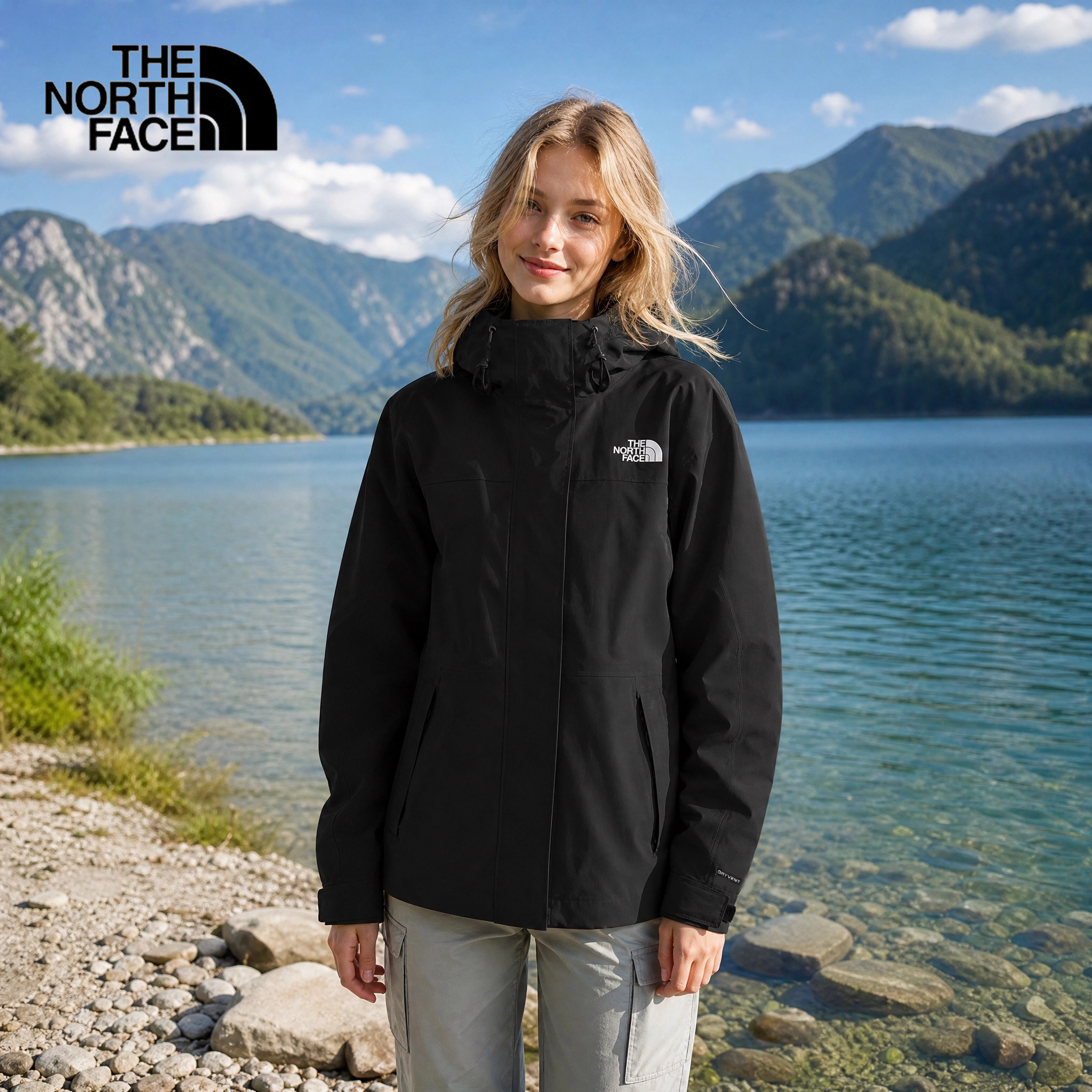 TheNorthFace北面三合一冲锋衣女士2026秋冬新款户外防风两件套