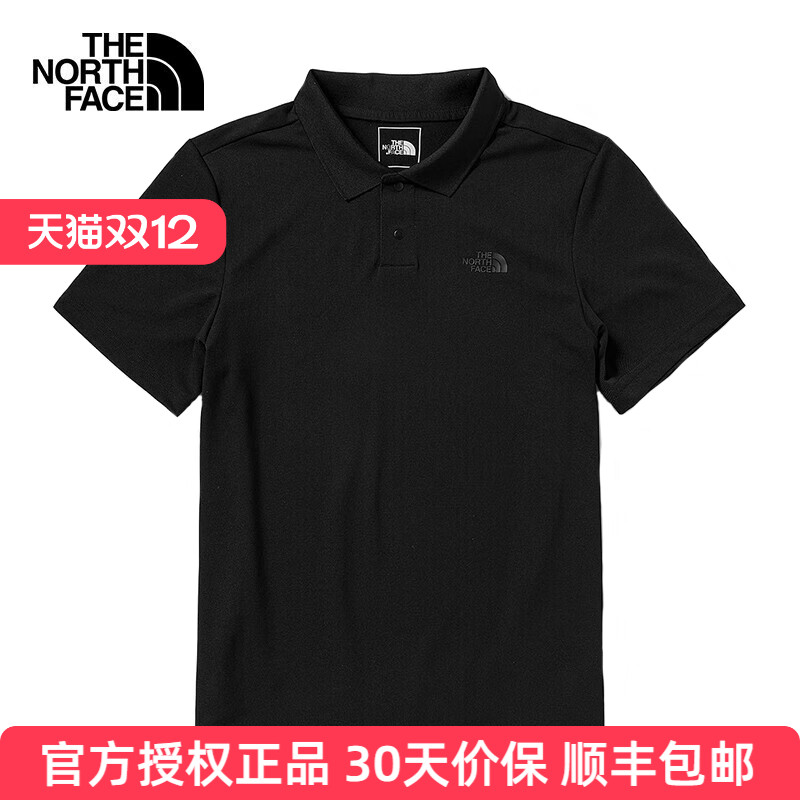 北面POLO衫男透气防晒速干