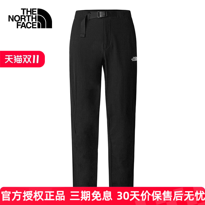 北面休闲长裤男防泼溅直筒裤