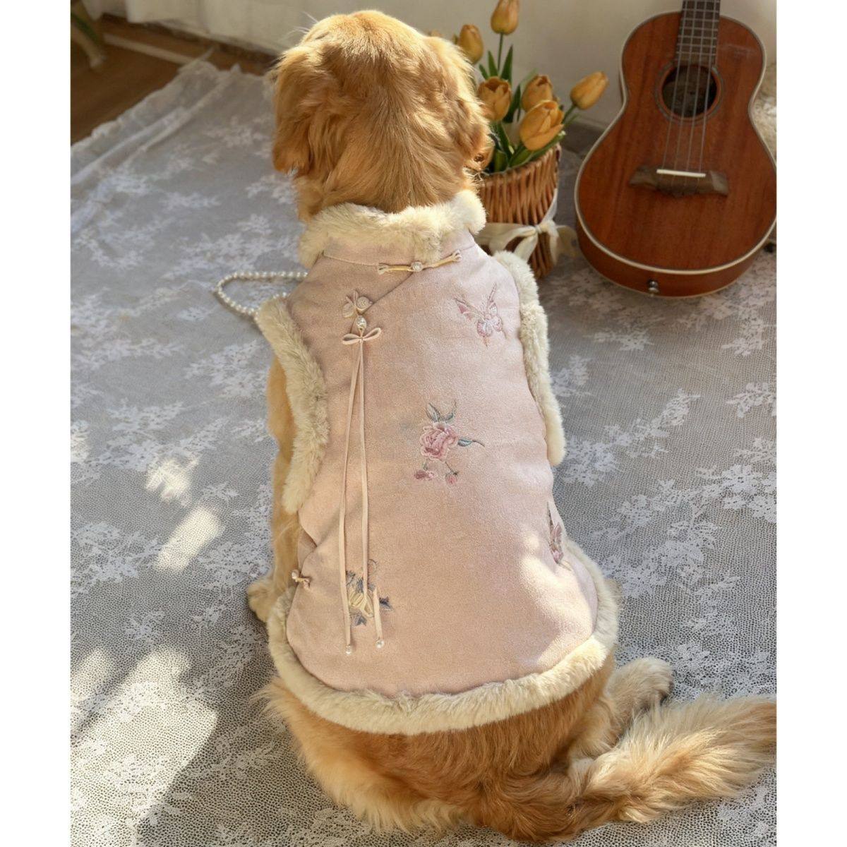 狗狗唐装新年拜年喜庆衣服大型犬冬季金毛拉布拉多边牧保暖新中式,宠物/宠物食品及用品,猫宠物服装/雨衣（新）,淘宝优惠券,粉丝福利购,淘宝优惠卷