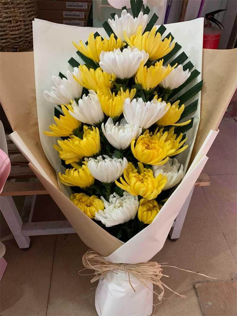 丧圈事白花菊花老人逝世事ctc鲜花葬礼重庆市江北鱼嘴复盛镇五宝