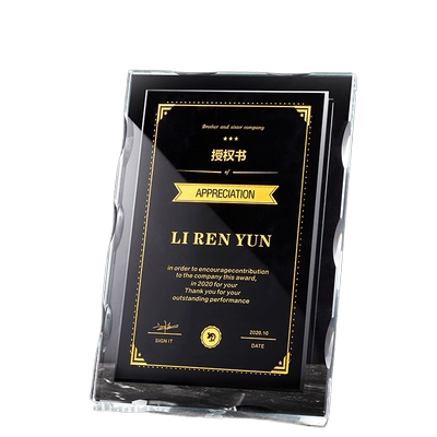 奥康净授权牌奖牌水晶