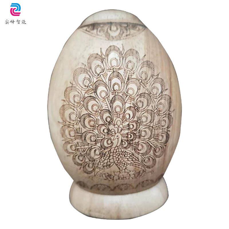 木质工艺品激光切割机 圆柱圆形物体模型笔筒拼图旋转夹具雕刻机