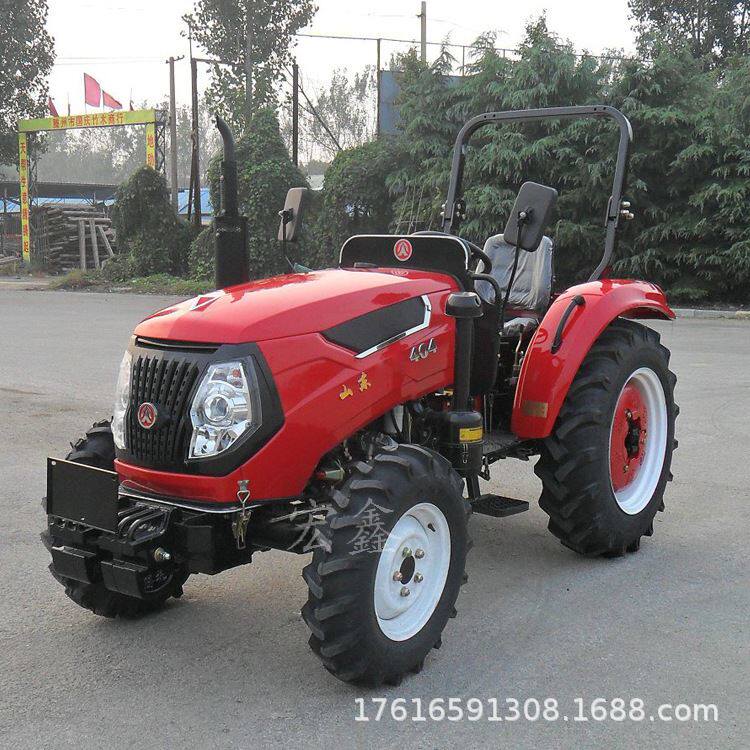 中拖704万年红四轮拖拉机 万年红504中型拖拉机 32马力旋耕机图片