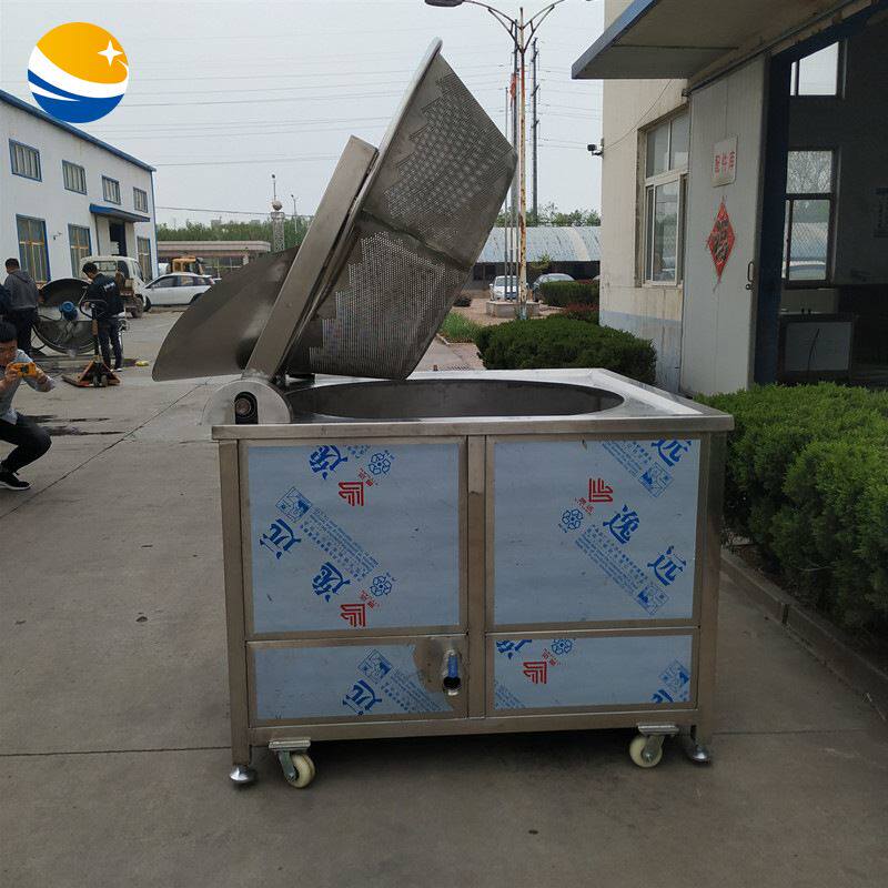 蚕豆青豆花生油炸机 薯条低温油炸流水线 商用红薯片连续油炸机