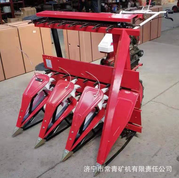 柴油高杆玉米秸秆收割机 稻谷艾草割晒机 汽油1米宽收割机现货