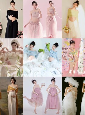 出租孕妇拍照服装新款影楼摄影孕妈咪孕妇拍艺术照写真孕妇照服装