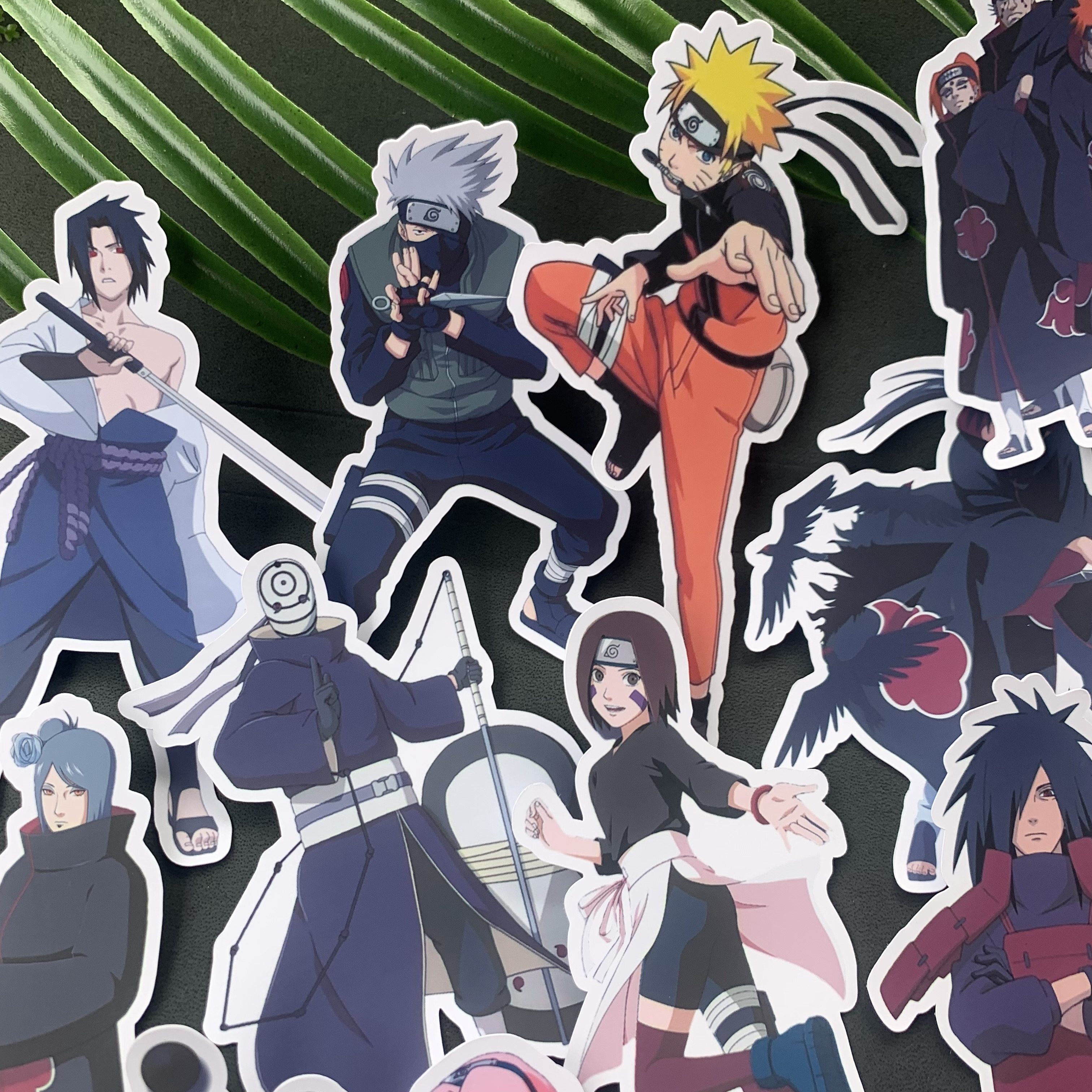 动漫防水贴纸鸣人卡卡西佐助鼬带土琳手账贴笔记本文具盒贴纸装饰