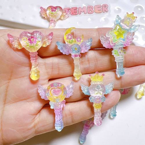 透明仙女棒树脂贴片手工材料