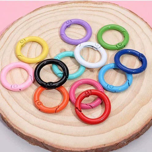 彩色烤漆快挂弹簧圆环扣