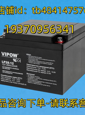 VIPOW蓄电池 VIPOW LP28-12 12V 28AH/20HR BATTERY 电池
