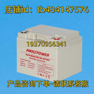 AMAXPOWER 20HR GL12 12V38AH 电池 AMAXPOWER蓄电池