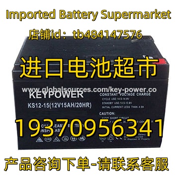 YEYPOWER蓄电池 KS12-15 12V15AH 20HR 免维护电池