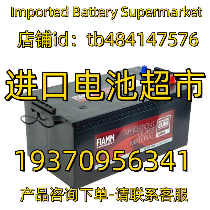 FIAMM蓄电池CX225 APC CX230 AGM EHD B 190 12V200AH 船用电池