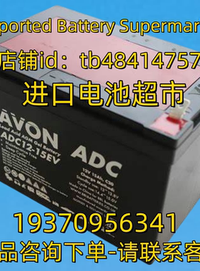 AVON VDC蓄电池 AVONVDC ADC12-15EV 12V15AH C20 电池